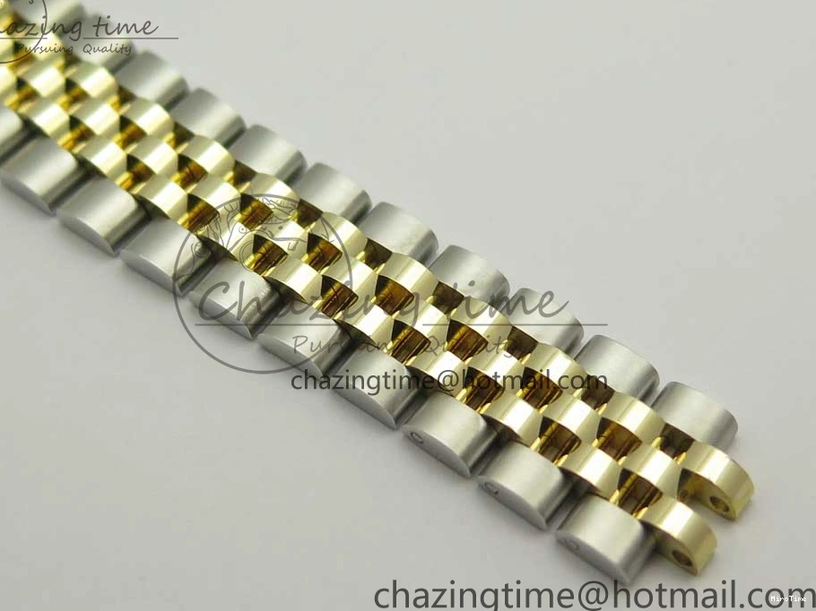 MiroTime 0311 Supportive DateJust 28mm Wrapped SS YG Best Edition Gold Dial Crystal Markers on Wrapped SS YG Bracelet ETA 3344